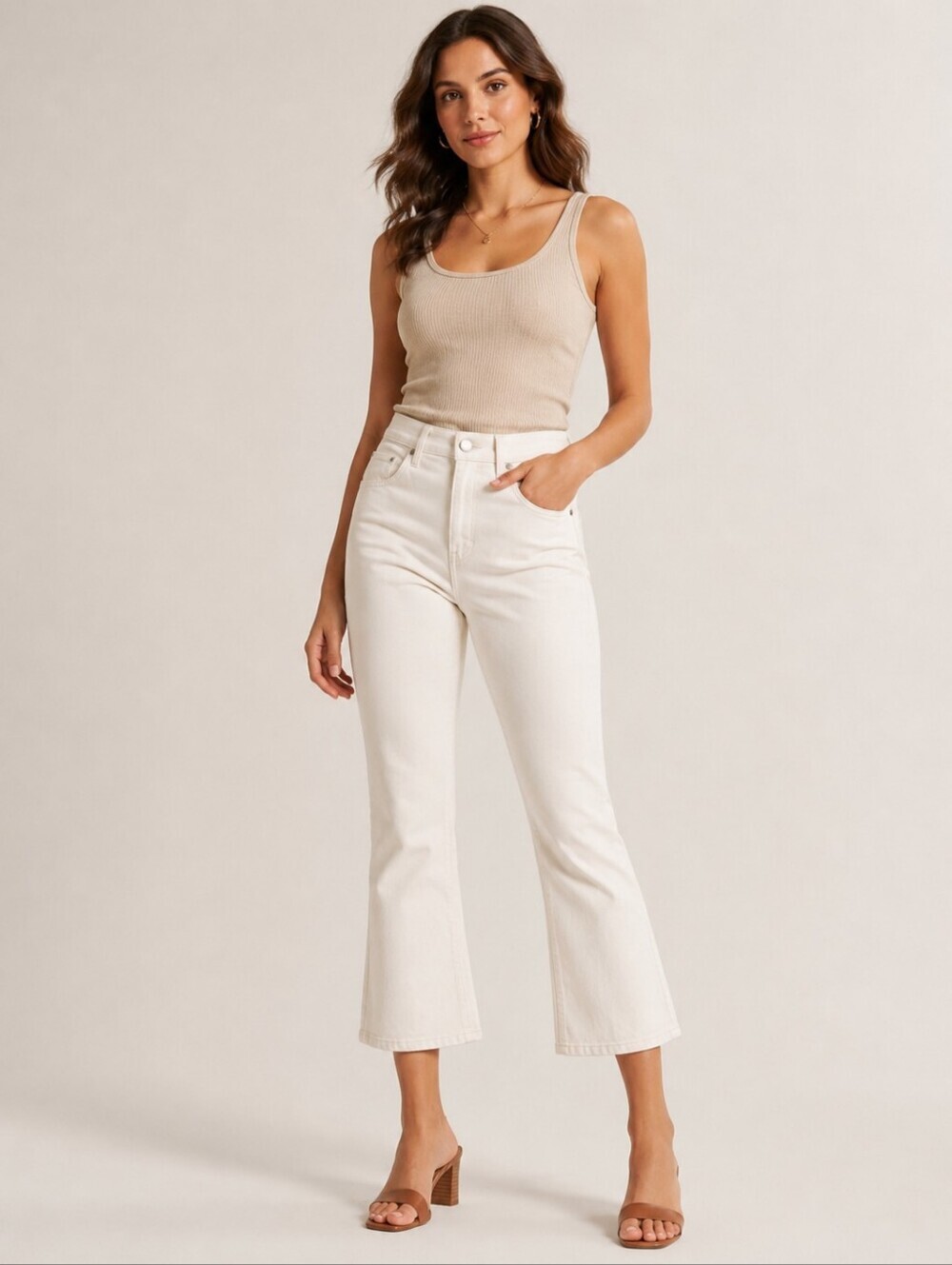 BcbgMaxAzria Agnus Bootcut White Jeans